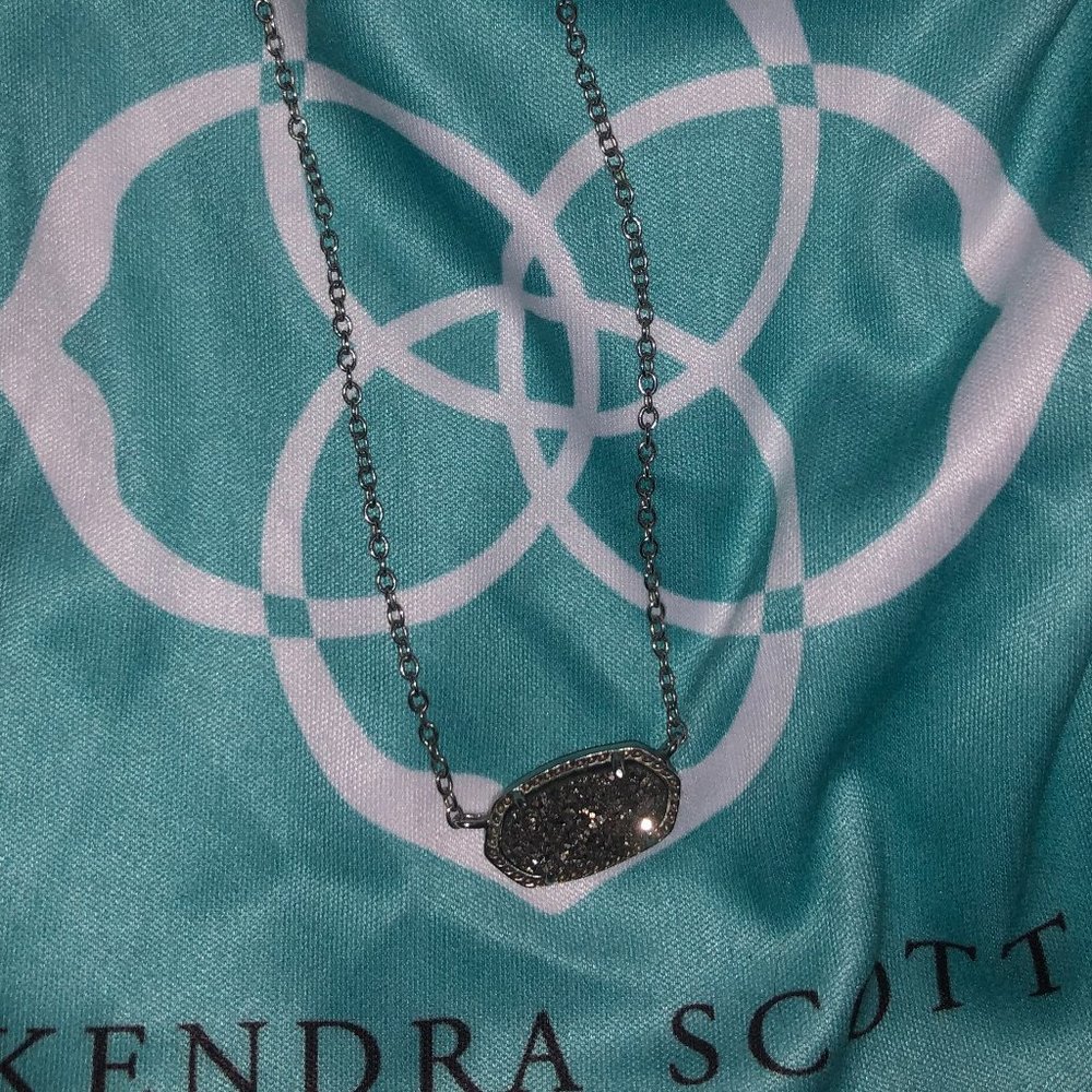 Silver Glitter Kendra Scott Necklace